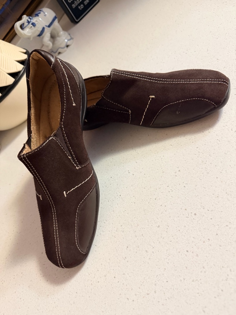 Natural Soul by Naturalizer 6 Francis Leather Women’sComfort  Flat Shoes